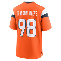 John Franklin-Myers Team Game Jersey - Denver Broncos Jerseys