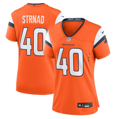 Justin Strnad Women's Team Game Jersey - Denver Broncos Jerseys