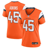 Nate Adkins Women's Team Game Jersey - Denver Broncos Jerseys
