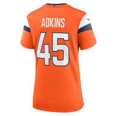 Nate Adkins Women's Team Game Jersey - Denver Broncos Jerseys