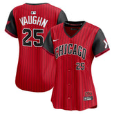 Red/Black Andrew Vaughn Chicago White Sox Nike Women's 2025 City Connect Limited Player Jersey
