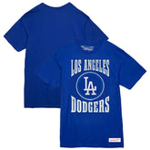 Royal Los Angeles Dodgers Mitchell & Ness Arched Logo Slub T-Shirt