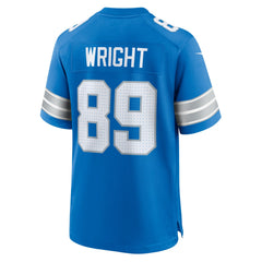 Brock Wright Team Game Jersey - Detroit Lions Jerseys