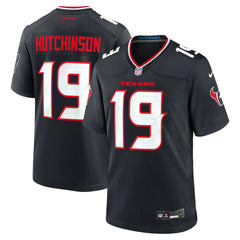 Xavier Hutchinson Team Game Jersey - Houston Texans Jerseys
