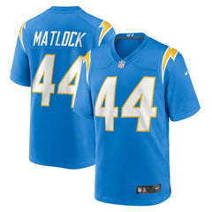 Scott Matlock Team Game Jersey - Los Angeles Chargers Jerseys