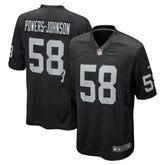 Jackson Powers-Johnson Team Game Jersey - Las Vegas Raiders Jerseys