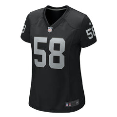 Jackson Powers-Johnson Women's Game Jersey - Las Vegas Raiders Jerseys