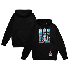 Black Atlanta Braves Mitchell & Ness Sidewalk Sketch Pullover Hoodie