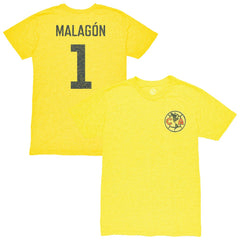 Luis Malagón Club America 1863FC Vintage Player Name & Number Tri-blend T-Shirt