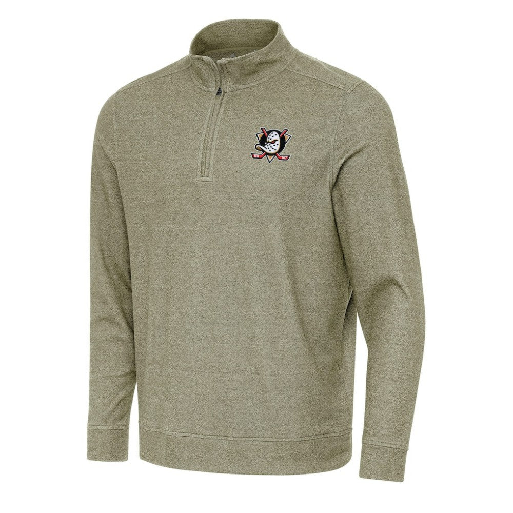 NHL Anaheim Ducks Antigua Subtle Quarter-Zip Sweatshirt