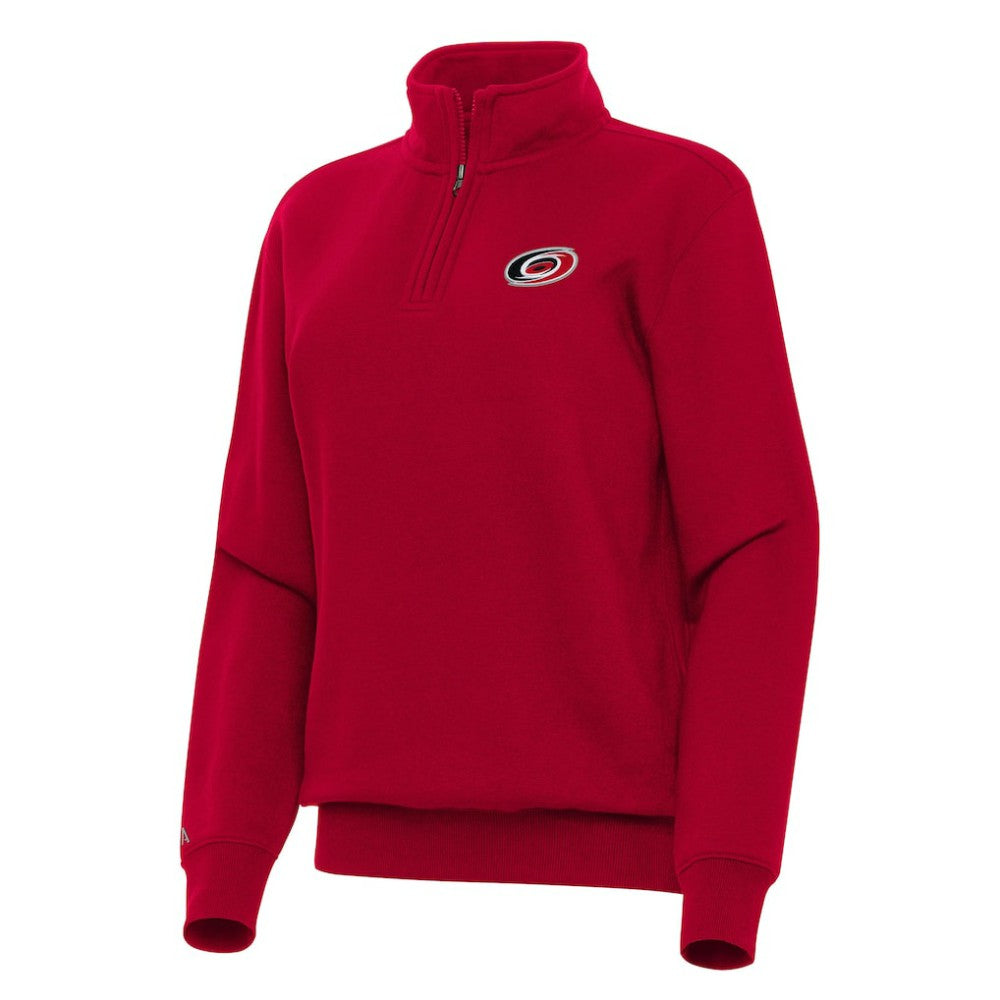 NHL Carolina Hurricanes Antigua Women's Victory Quarter-Zip Sweatshirt