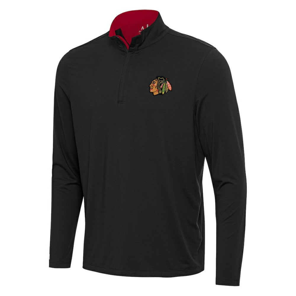 NHL Chicago Blackhawks Antigua Content Quarter-Zip Pullover Top