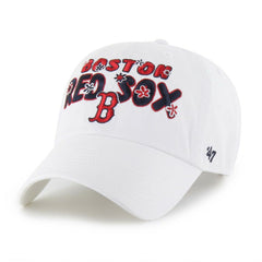 White Boston Red Sox '47 Women's Flower Power Clean Up Adjustable Hat