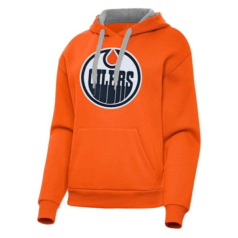 NHL Edmonton Oilers Antigua Women's Victory Pullover Hoodie