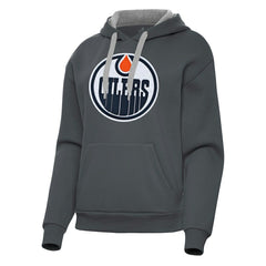 NHL Edmonton Oilers Antigua Women's Victory Pullover Hoodie