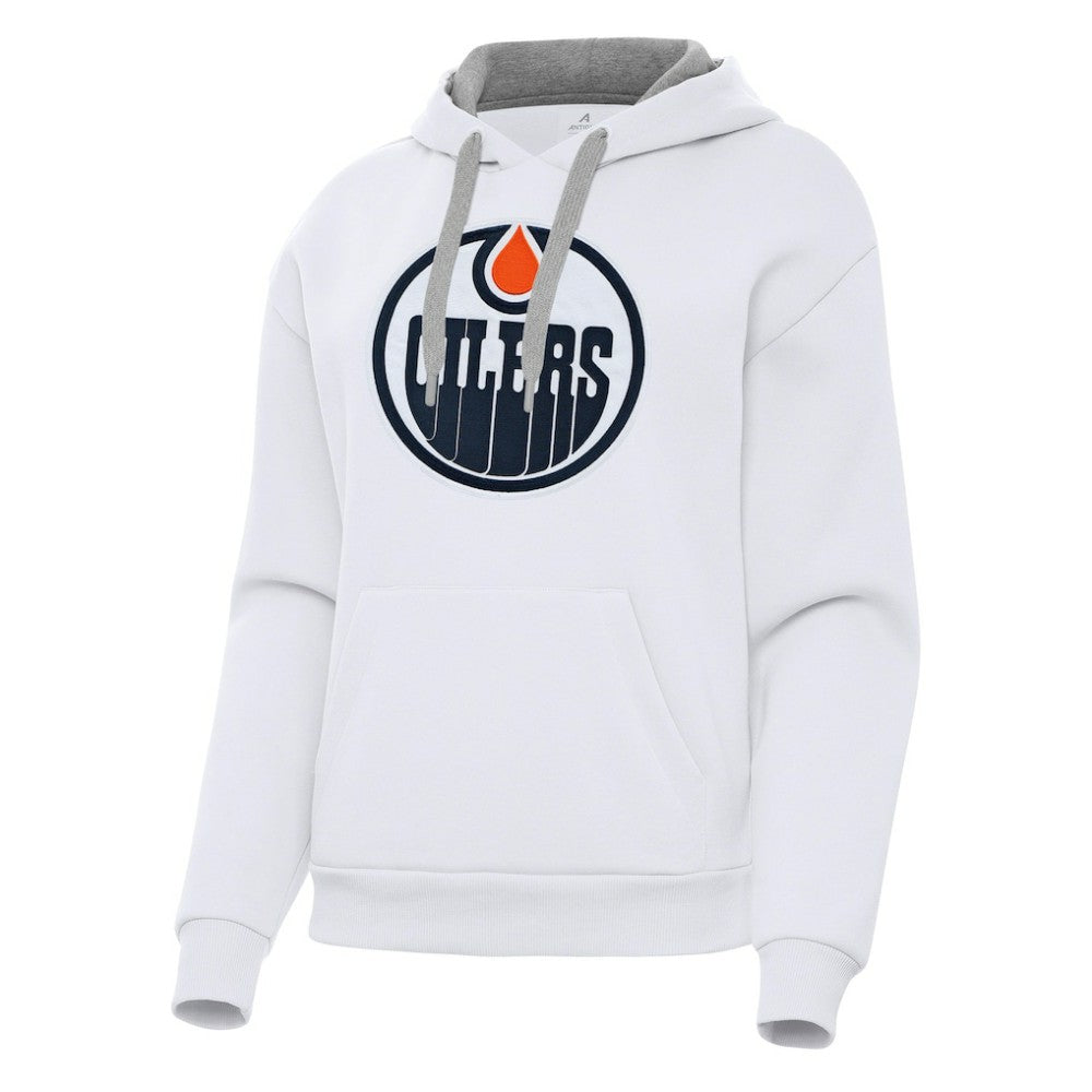 NHL Edmonton Oilers Antigua Women's Victory Pullover Hoodie