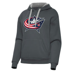 NHL Columbus Blue Jackets Antigua Women's Victory Pullover Hoodie