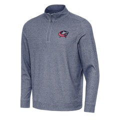 NHL Columbus Blue Jackets Antigua Subtle Quarter-Zip Sweatshirt