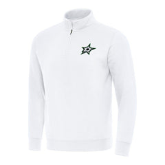 NHL Dallas Stars Antigua Victory Quarter-Zip Mock Sweatshirt