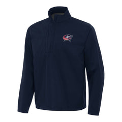 NHL Columbus Blue Jackets Antigua Brisk Quarter-Zip Windbreaker