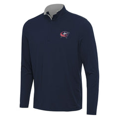 NHL Columbus Blue Jackets Antigua Content Quarter-Zip Pullover Top
