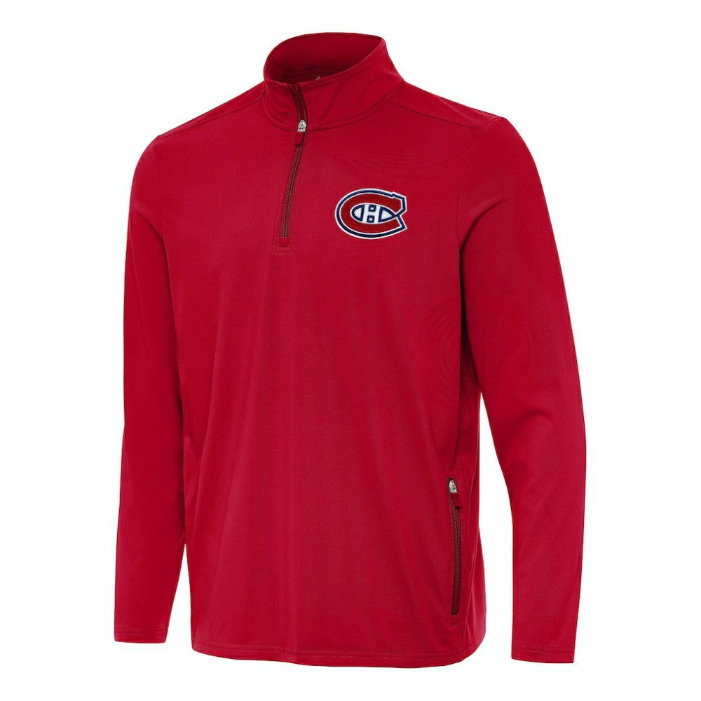 NHL Montreal Canadiens Antigua Perilous Quarter-Zip Sweatshirt