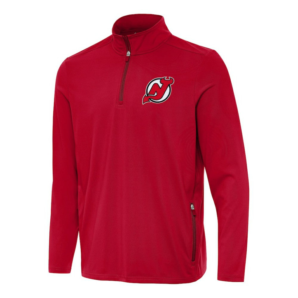 NHL New Jersey Devils Antigua Perilous Quarter-Zip Sweatshirt