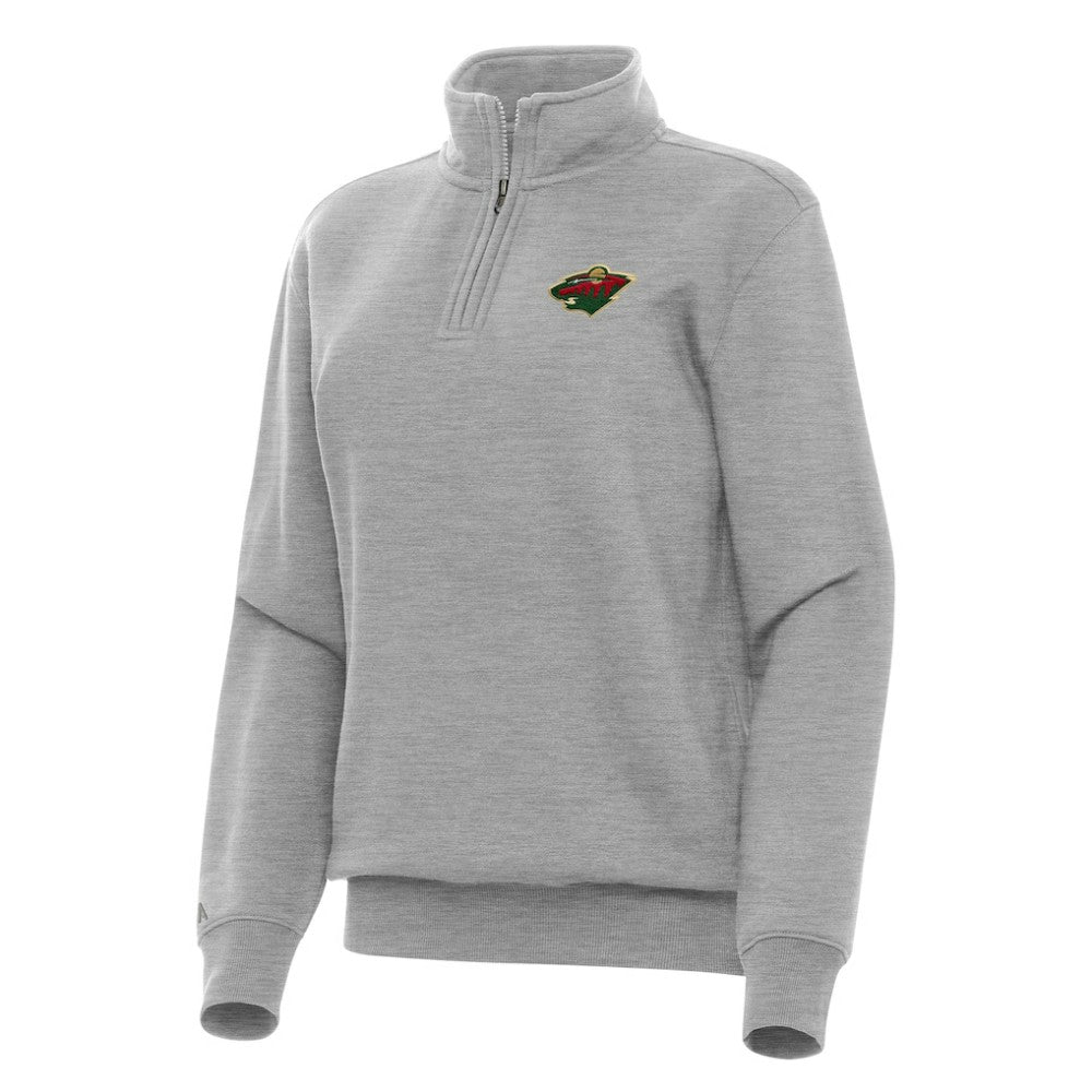 NHL Minnesota Wild Antigua Women's Victory Quarter-Zip Sweatshirt