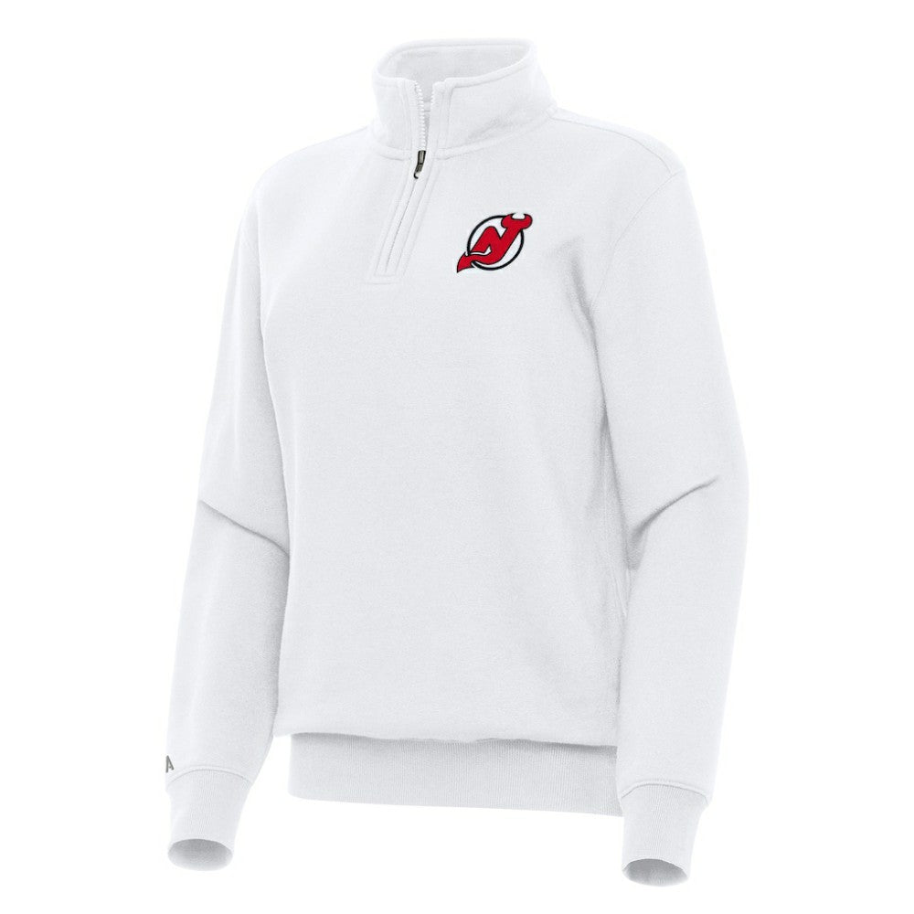 NHL New Jersey Devils Antigua Women's Victory Quarter-Zip Sweatshirt