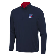NHL New York Rangers Antigua Content Quarter-Zip Pullover Top
