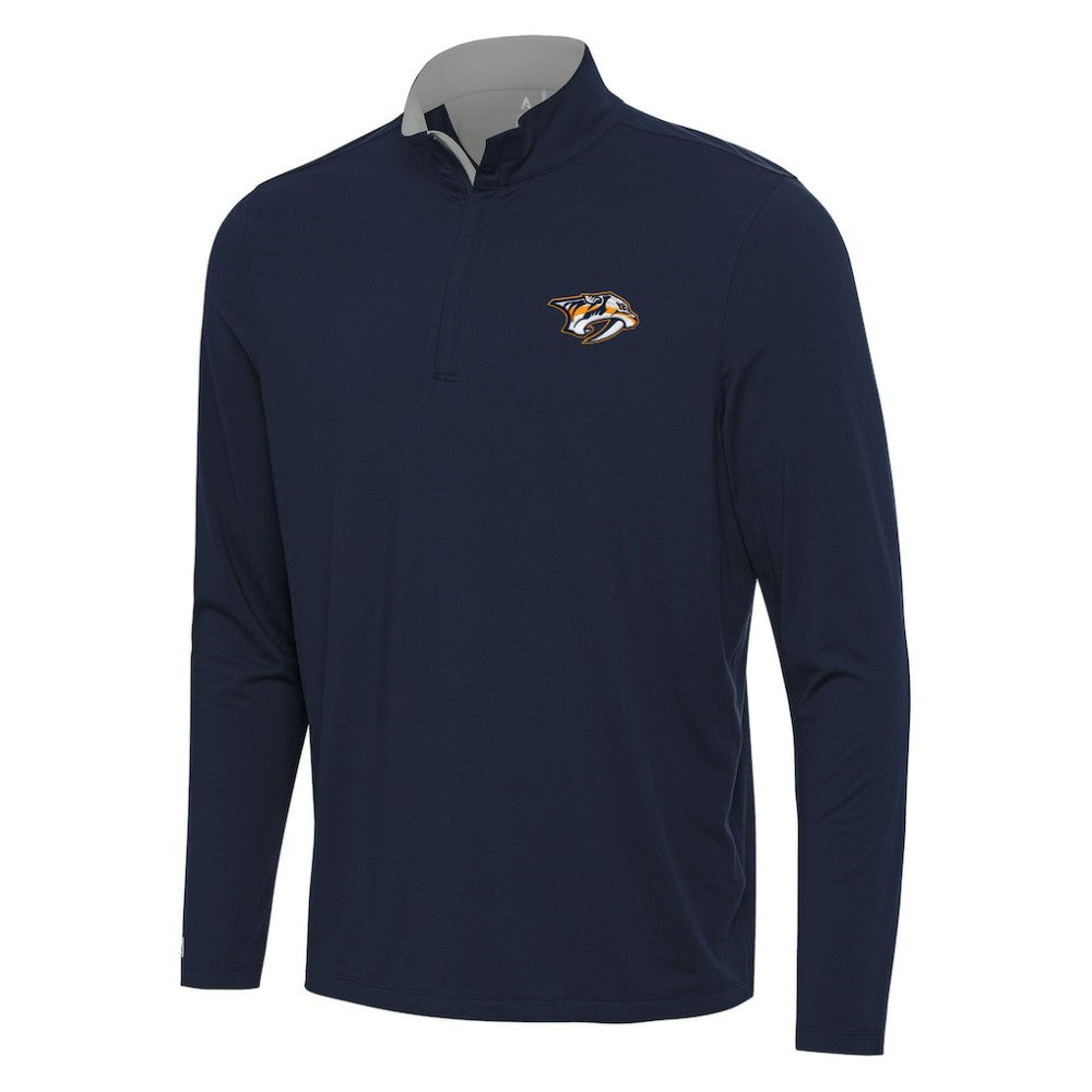 NHL Nashville Predators Antigua Content Quarter-Zip Pullover Top