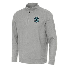NHL Seattle Kraken Antigua Subtle Quarter-Zip Sweatshirt