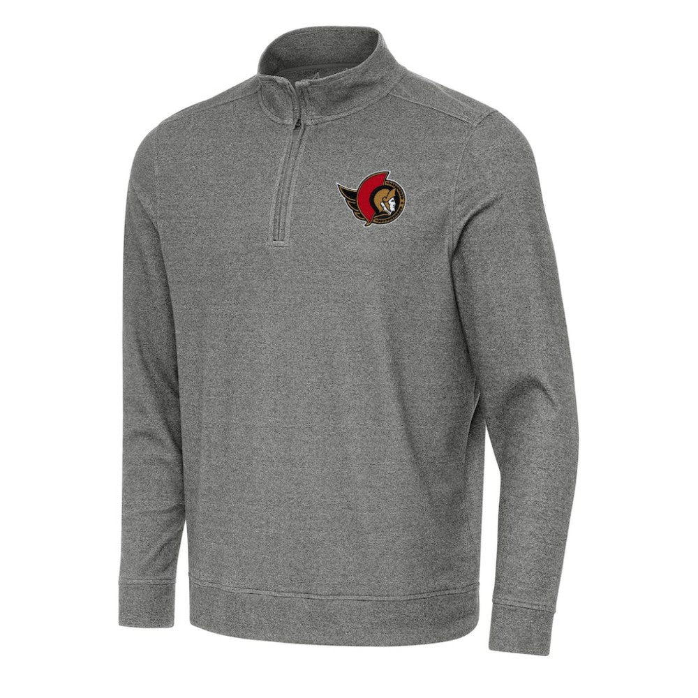 NHL Ottawa Senators Antigua Subtle Quarter-Zip Sweatshirt