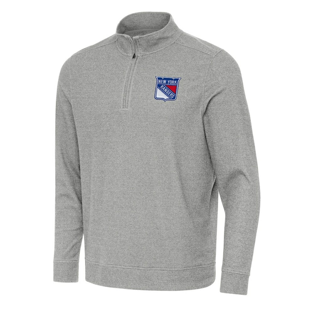 NHL New York Rangers Antigua Subtle Quarter-Zip Sweatshirt