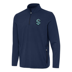 NHL Seattle Kraken Antigua Perilous Quarter-Zip Sweatshirt