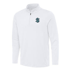 NHL Seattle Kraken Antigua Reprocess Quarter-Zip Top