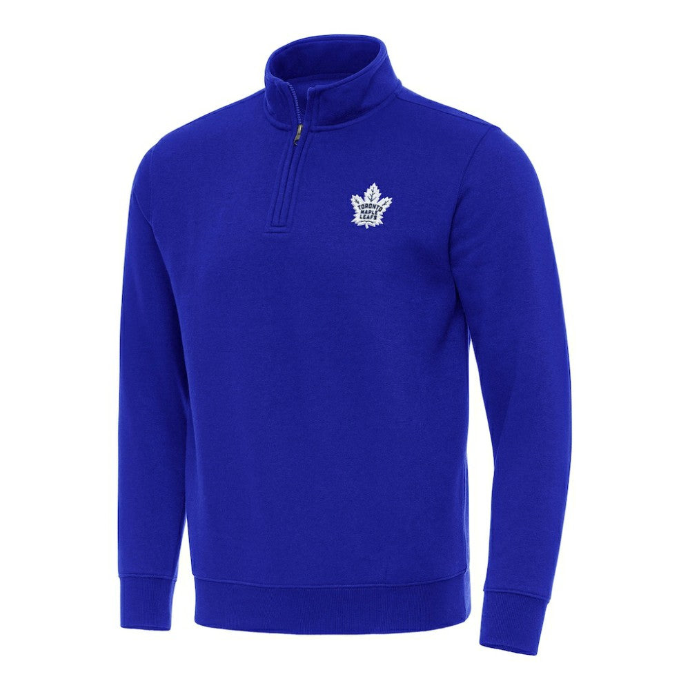 NHL Toronto Maple Leafs Antigua Victory Quarter-Zip Mock Sweatshirt