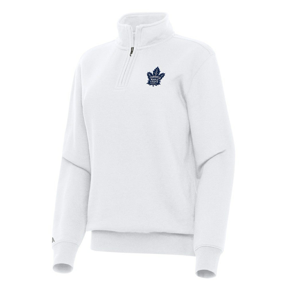 NHL Toronto Maple Leafs Antigua Women's Victory Quarter-Zip Sweatshirt