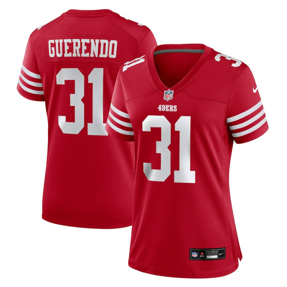Isaac Guerendo Women's Team Game Jersey - San Francisco 49ers Jerseys