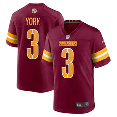 Cade York Game Jersey - Washington Commanders Jerseys