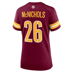 Jeremy McNichols Women's Team Game Jersey - Washington Commanders Jerseys