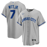 Gray Bobby Witt Jr. Kansas City Royals Nike Road Replica Jersey