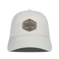 NHL Ottawa Senators Men's Levelwear Faux Leather Patch Unstructured Adjustable Hat