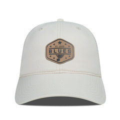 NHL St. Louis Blues Men's Levelwear Faux Leather Patch Unstructured Adjustable Hat