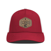 NHL Calgary Flames Men's Levelwear Faux Leather Patch Structured Adjustable Hat