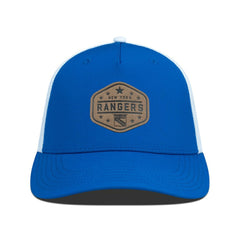 NHL New York Rangers Men's Levelwear Faux Leather Patch Structured Adjustable Hat