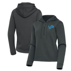 Antigua Women's Contemporary Quarter-Zip Hoodie - Detroit Lions Hoodies