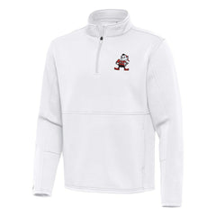 Antigua Twist Quarter-Zip Pullover Jacket - Cleveland Browns Pullover