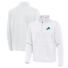 Antigua Twist Quarter-Zip Pullover Jacket - Detroit Lions Pullover
