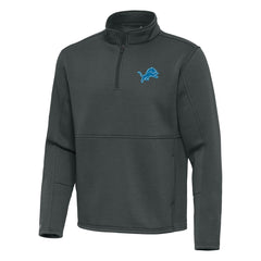 Antigua Twist Quarter-Zip Pullover Jacket - Detroit Lions Pullover